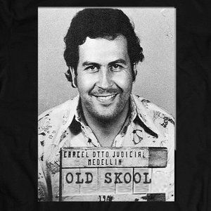 PABLO ESCOBAR MUGSHOT BOOKING *OLDSKOOL CUSTOM TEE